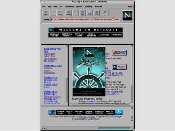 Image of Netscape Navigator 2.0